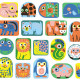 Grosses gommettes pour les petits 'Tous en forme' DJECO 9088