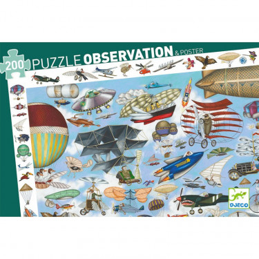 Puzzle observation 'Aéro Club' 200 pcs DJECO 7451