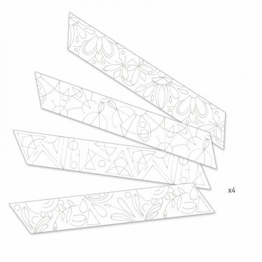 Coloriages surprise 'Mandalas rosaces' DJECO 9656