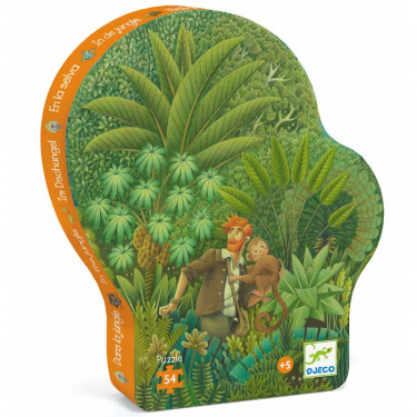 Dans la jungle, puzzle 54 pcs silhouette DJECO 7244