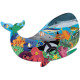 Puzzle silhouette 300 pcs 'Vie marine' Mudpuppy