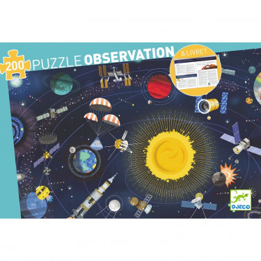 Puzzle observation L'espace 200 pcs DJECO 7413