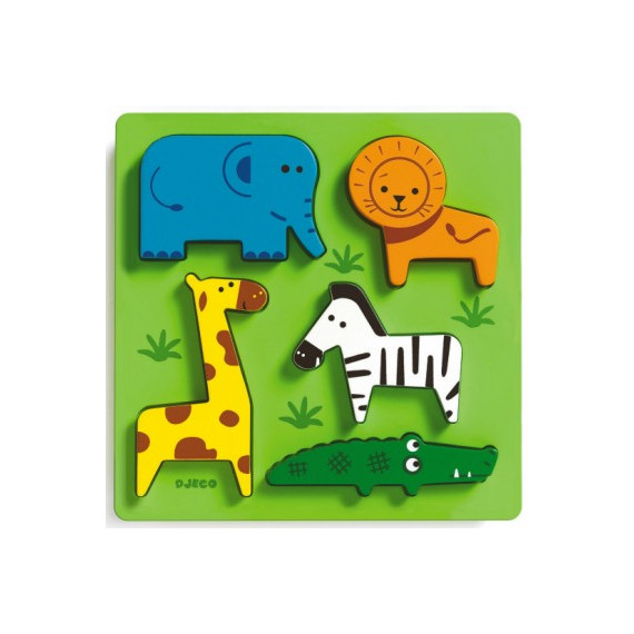 Incrocodible, Puzzle d'encastrement en bois DJECO 1023 Incrocodible, Puzzle d'encastrement en bois DJECO 1023