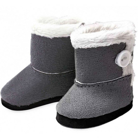 Bottes grises pour poupées de 28 cm Petitcollin