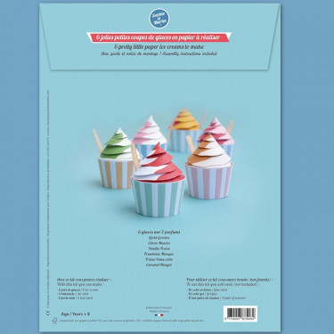 Les petites glaces, maquettes en papier 'Sophie et Martin'