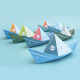 Les bateaux flottants, maquettes en papier 'Sophie et Martin'