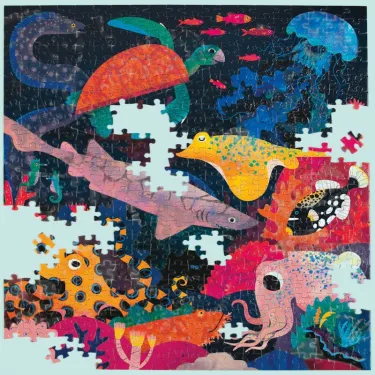 Puzzle qui Brille dans le Noir "Océan" 500 pcs Mudpuppy