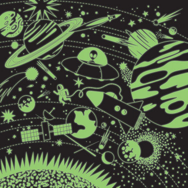 Puzzle qui Brille dans le Noir "Espace" 500 pcs Mudpuppy