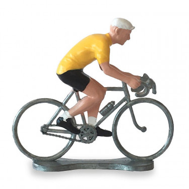 Figurine cycliste maillot jaune _ Bernard & Eddy