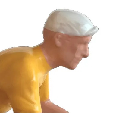Figurine cycliste maillot jaune _ Bernard & Eddy
