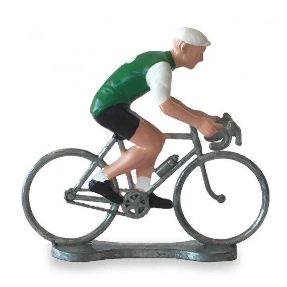 Figurine cycliste maillot Irlande _ Bernard & Eddy