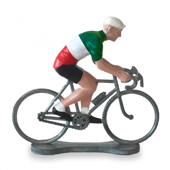 Figurine cycliste maillot Italie _ Bernard & Eddy