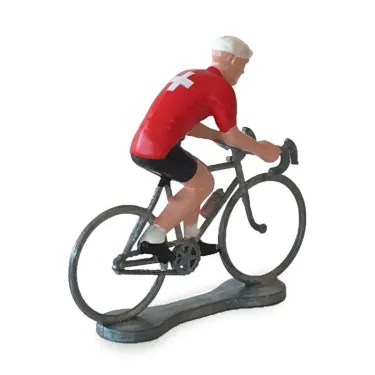 Figurine cycliste maillot Suisse _ Bernard & Eddy