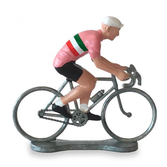 Figurine cycliste maillot 'Tour d'Italie' _ Bernard & Eddy