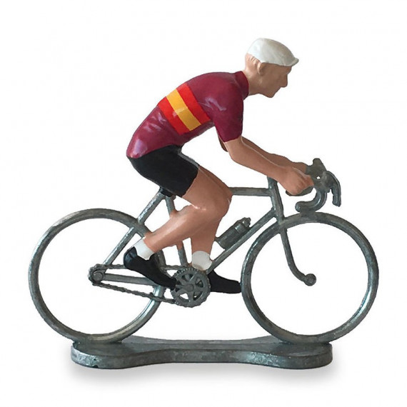 Figurine cycliste maillot 'Tour d'Espagne' _ Bernard & Eddy