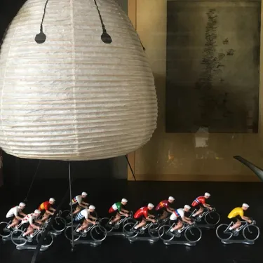 Figurine cycliste maillot 'Tour d'Espagne' _ Bernard & Eddy