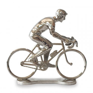 Figurine cycliste d'argent _ Bernard & Eddy