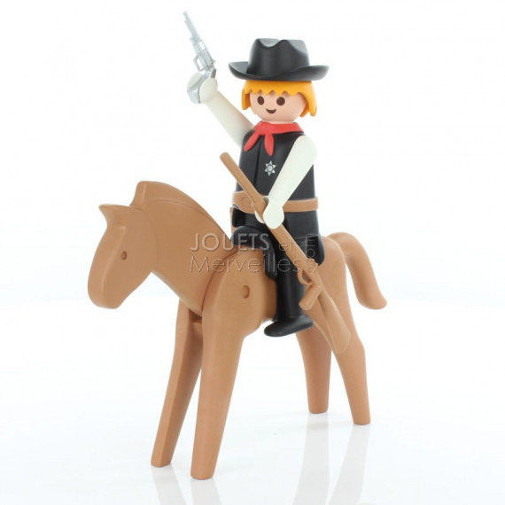 Le shérif et son cheval Playmobil Collectoys Plastoy