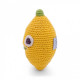 Hochet citron en crochet "The veggy toys", coton bio