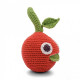 Hochet clémentine en crochet "The veggy toys", coton bio