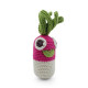 Hochet grand radis en crochet "The veggy toys", coton bio