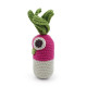 Hochet grand radis en crochet "The veggy toys", coton bio