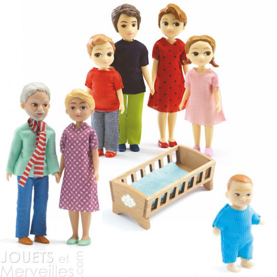 Pack famille de poupées Djeco Thomas & Marion