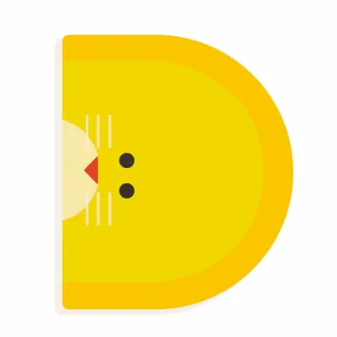 Lettre D en bois DJECO Animaux graphiques