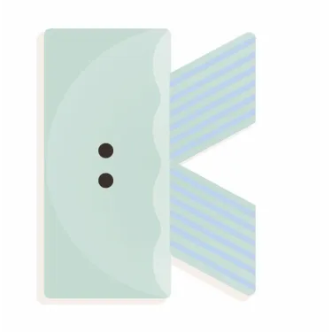 Lettre K en bois DJECO Animaux graphiques
