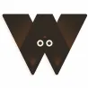 Lettre W en bois DJECO Animaux graphiques