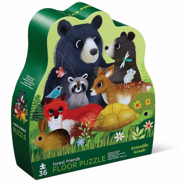 Puzzle 36 pcs 'Les amis de la forêt' CROCODILE CREEK