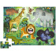 Puzzle 36 pcs 'Animaux très sauvages' CROCODILE CREEK