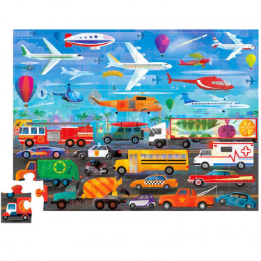 Puzzle dessus-dessous 'Véhicules' 48 pcs CROCODILE CREEK