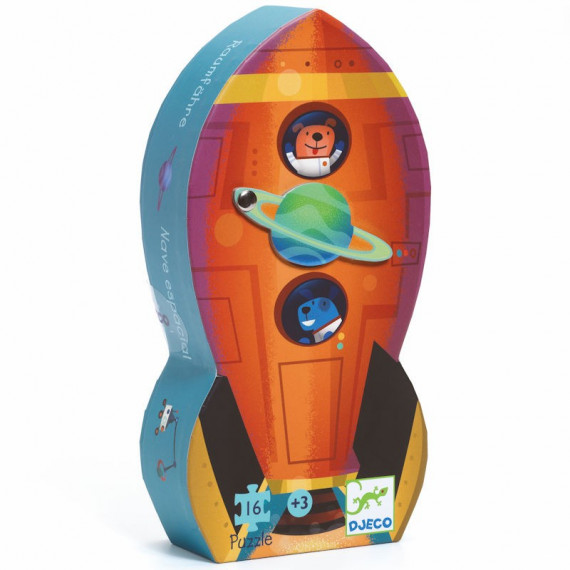 La navette spatiale, puzzle silhouette 16 pcs DJECO 7271