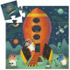 La navette spatiale, puzzle silhouette 16 pcs DJECO 7271