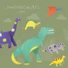 6 dinosaures à colorier, kit créatif pour enfant Pirouette Cacahouète