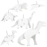 6 dinosaures à colorier, kit créatif pour enfant Pirouette Cacahouète