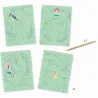 Cartes à gratter pastel 'Jardin fabuleux' DJECO 9719
