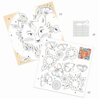 Coloriages surprise 3D 'En forêt' DJECO 9657