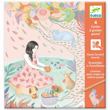 Cartes à gratter pastel 'Pique-nique' DJECO 9738