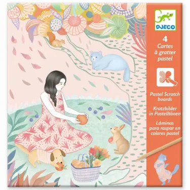 Cartes à gratter pastel 'Pique-nique' DJECO 9738