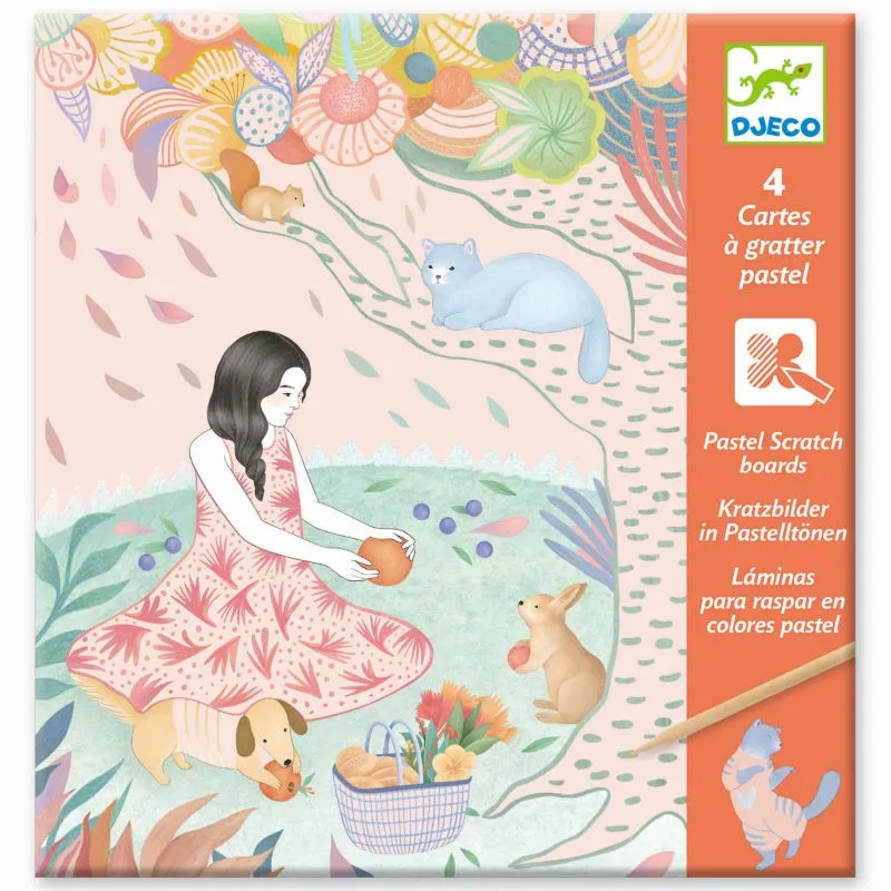 Cartes à gratter pastel 'Pique-nique' DJECO 9738