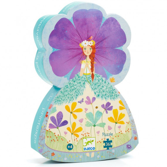 La princesse du printemps, puzzle 36 pcs silhouette DJECO 7238