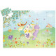 La princesse du printemps, puzzle 36 pcs silhouette DJECO 7238