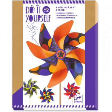 Moulins à vent à créer "Spots" DIY DJECO 7923