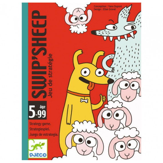 Swip'Sheep, jeu de cartes DJECO 5145