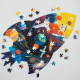Puzzle silhouette 300 pcs 'Cosmos' Mudpuppy