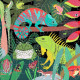 Puzzle qui Brille dans le Noir 'Grenouilles et lézards' 100 pcs Mudpuppy