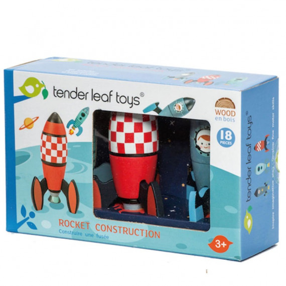 Jeu de construction de fusées, tender leaf toys