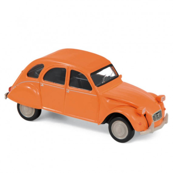 Citroën 2CV 6 club 1979 orange Norev 1-43ème